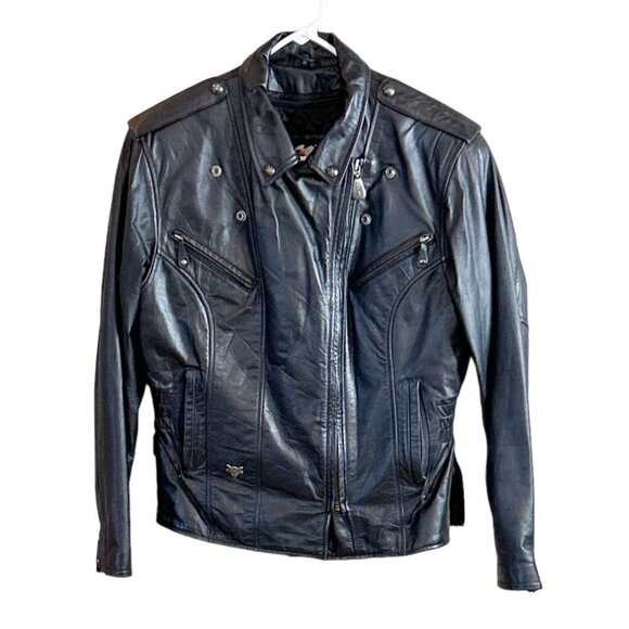 Harley Davidson Jackets & Blazers - Harley Davidson Embroidered Women's Leather Motorcycle Jacket Black Size XS